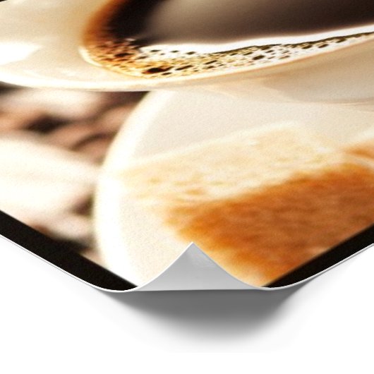 Kaffeekollage Poster (Ecke)