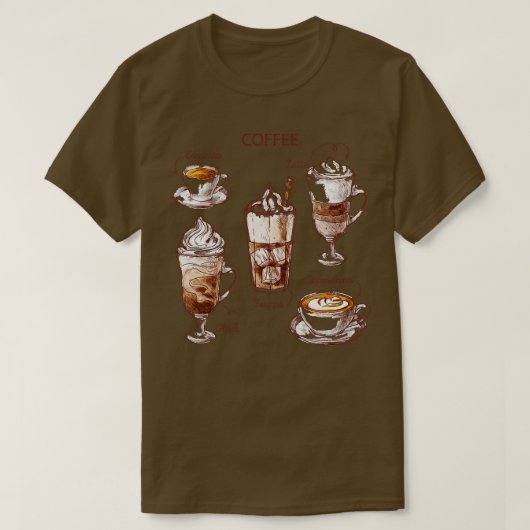 Kaffeekollektionen T-Shirt (Design vorne)