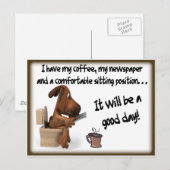 Kaffeekomfort Postkarte (Vorne/Hinten)