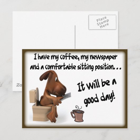 Kaffeekomfort Postkarte (Vorne/Hinten)