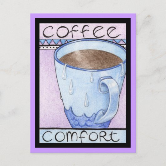 Kaffeekomfort Postkarte (Vorderseite)