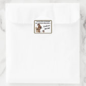 Kaffeekomfort Runder Aufkleber (Tasche)