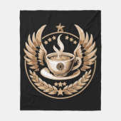 Kaffeekommandeur Fleecedecke (Vorderseite)