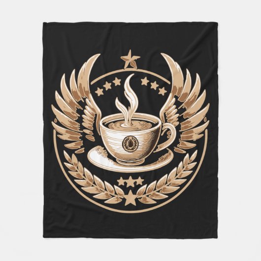 Kaffeekommandeur Fleecedecke (Vorderseite)