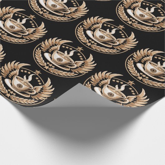 Kaffeekommandeur Geschenkpapier (Ecke)