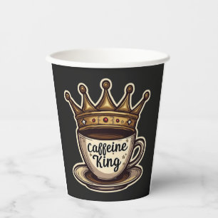 Kaffeekönig - Gekrönt von Kaffee Pappbecher