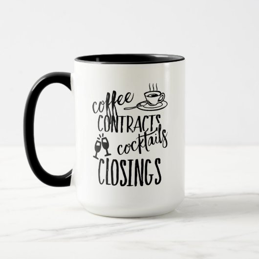 Kaffeekontrakte Cocktails Losings Echtes Anwesen Tasse (Links)