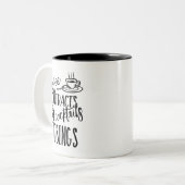 Kaffeekontrakte Cocktails Losings Echtes Anwesen Zweifarbige Tasse (Vorderseite Links)