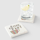 Kaffeekonzept anfordern steinuntersetzer (Seitenansicht)