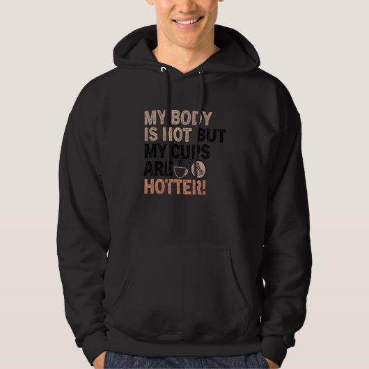 Kaffeekonzept Cooler Kaffee Addict 35 Hoodie (Vorderseite)
