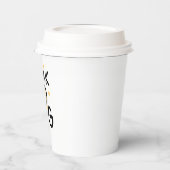 Kaffeekonzept Funny l Niedlich Minimal Think Big Pappbecher (Links)