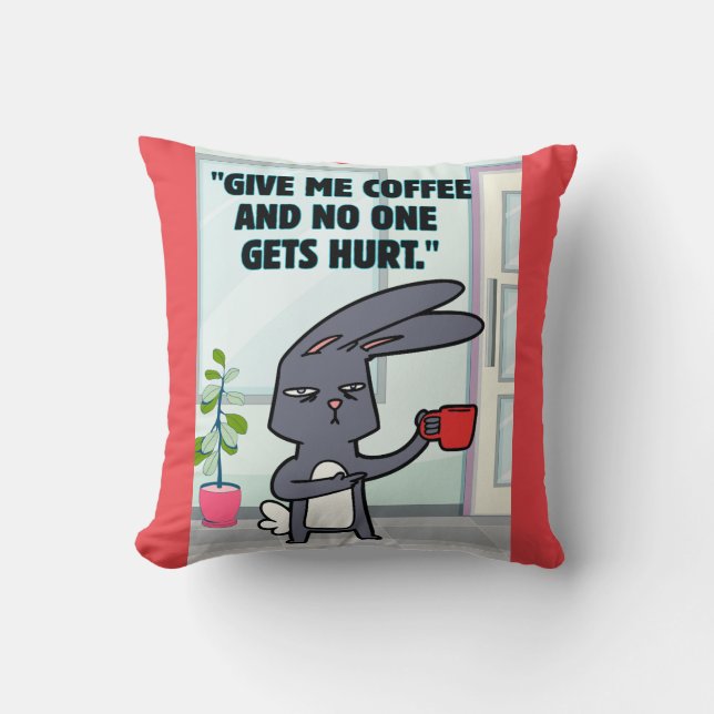 Kaffeekonzept Kissen (Vorderseite)