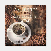 Kaffeekonzept Niedlich Magnet (Vorne)