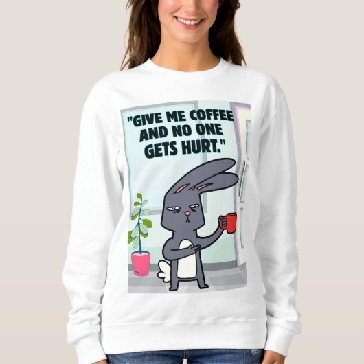 Kaffeekonzept Sweatshirt (Vorderseite)