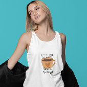 Kaffeekonzept Weiße Frau Tank Top