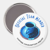 Kaffeekopf | Blue Cup und Saucer Magnet (Vorderseite/Rückseite)