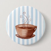 Kaffeekopf Button (Vorderseite)