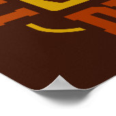 Kaffeekopf, individuell anpassbar poster (Ecke)