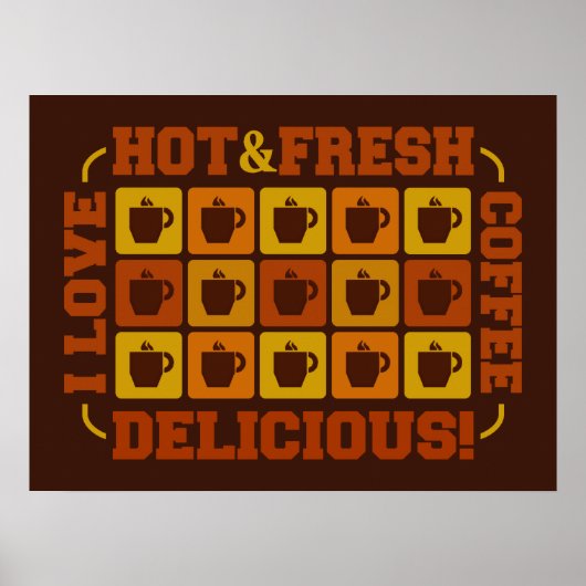 Kaffeekopf, individuell anpassbar poster (Vorne)