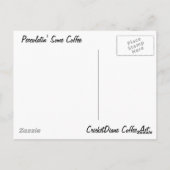 Kaffeekrille nachmachenDiane Kaffeekunst Postkarte (Rückseite)