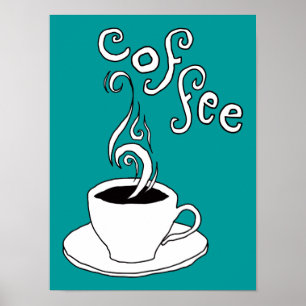 Kaffeekritzel Poster