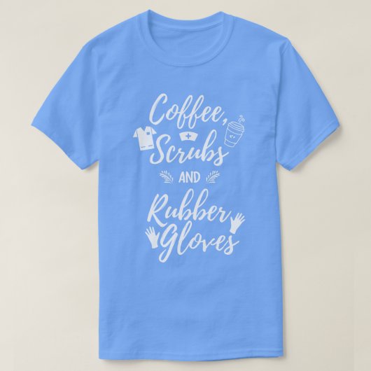 Kaffeekruben und Gummihandschuhe hell T-Shirt (Design vorne)