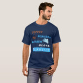 Kaffeekrüben und Gummihandschuhe - Labrador Lablif T-Shirt (Vorne ganz)