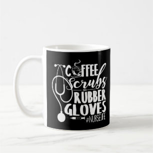 Kaffeekruben und Gummihandschuhe T-Shirt Pflege Kaffeetasse