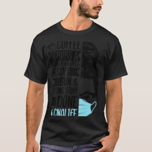 Kaffeekrüber und Gummihandschuhe trinken Barista E T-Shirt