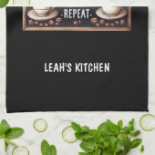 ☕ Kaffeeküche Handtuch nach Maß Kaffeemaschine (Gefaltet)