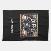 ☕ Kaffeeküche Handtuch nach Maß Kaffeemaschine (Horizontal)