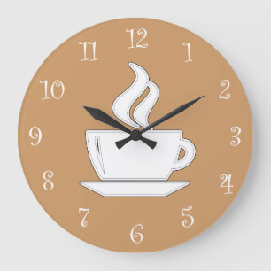 Kaffeeküche-Wanduhren Große Wanduhr