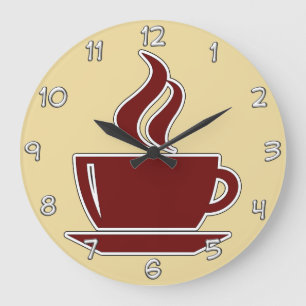 Kaffeeküche-Wanduhren Große Wanduhr