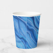 Kaffeekuchen aus Blauem Marmor Pappbecher (Rechts)