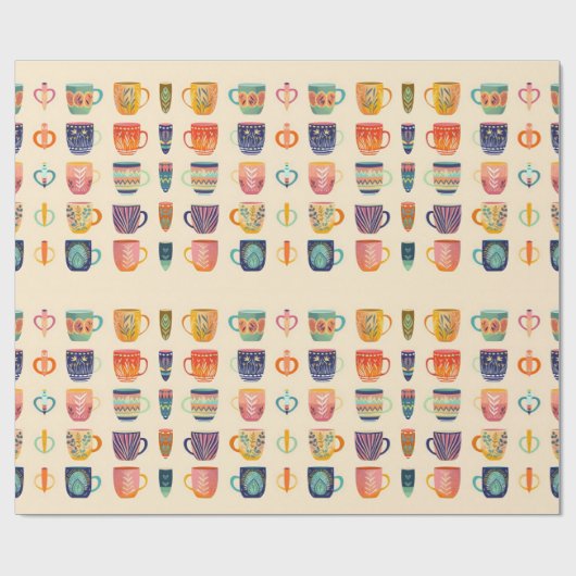 Kaffeekuchen Geschenkpapier (Flach)