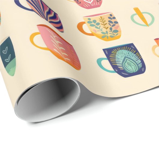 Kaffeekuchen Geschenkpapier (Rolleneckpunkt)