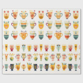 Kaffeekuchen Geschenkpapier (Flach)