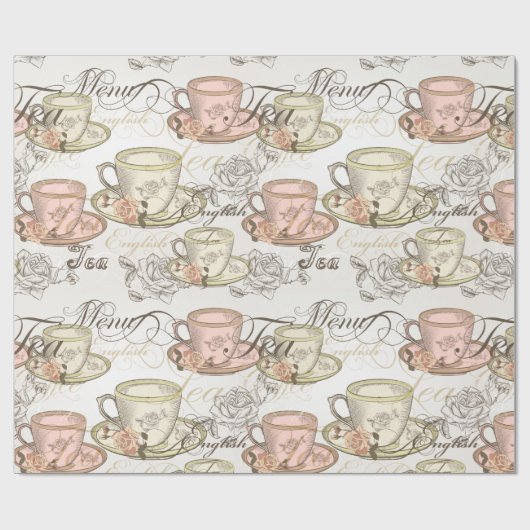 Kaffeekuchen Geschenkpapier (Flach)