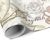 Kaffeekuchen Geschenkpapier (Rolleneckpunkt)