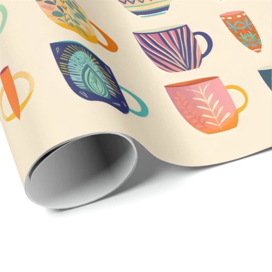 Kaffeekuchen Geschenkpapier (Rolleneckpunkt)