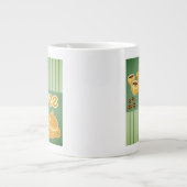 Kaffeekuchen, Kaffee- und Kaffeebohnen Jumbo-Tasse (Vorderseite)