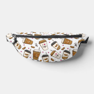 Kaffeekuchen, Kaffeebohnen, Kaffee Lover, Herzen Bauchtasche