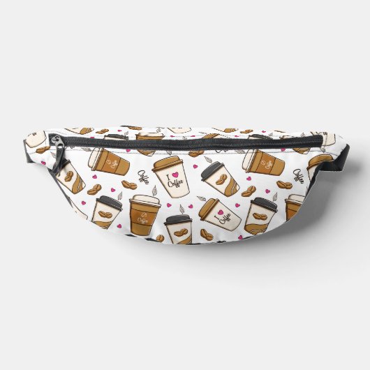 Kaffeekuchen, Kaffeebohnen, Kaffee Lover, Herzen Bauchtasche (Ablage )