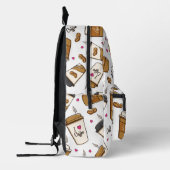 Kaffeekuchen, Kaffeebohnen, Kaffee Lover, Herzen Bedruckter Rucksack (Links)