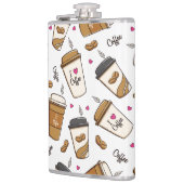 Kaffeekuchen, Kaffeebohnen, Kaffee Lover, Herzen Flachmann (Links)