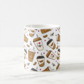 Kaffeekuchen, Kaffeebohnen, Kaffee Lover, Herzen Kaffeetasse (Mittel)