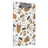 Kaffeekuchen, Kaffeebohnen, Kaffee Lover, Herzen Klemmbrett (Rechts)