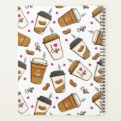 Kaffeekuchen, Kaffeebohnen, Kaffee Lover, Herzen Planer (Rückseite)