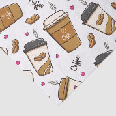 Kaffeekuchen, Kaffeebohnen, Kaffee Lover, Herzen Seidenpapier (Ausschnitt)