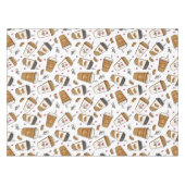 Kaffeekuchen, Kaffeebohnen, Kaffee Lover, Herzen Tischdecke (Vorderseite (Horizontal))
